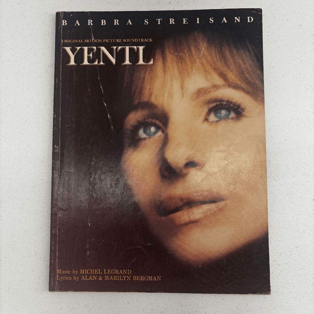 YENTL Songbook Sheet Music Vintage‎ 1984 Movie Streisand Guitar Songs Musical